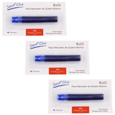 Imagem de Kit 3 Refil para Marcador de Quadro Branco Recarregável Smart Click Fa