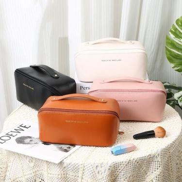 Imagem de Bolsa Necessaire Porta Maquiagem Higiene Organizador Viagem - Sou Mais