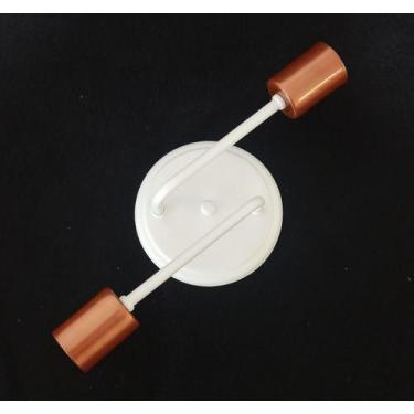 Imagem de Lustre De Teto/Parede Industrial para 2 Lâmpadas - Plafon/Arandela Ret