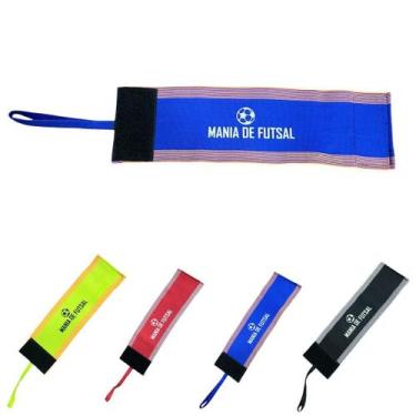 Imagem de Braçadeira Elástica Faixa Capitão Mania de Futsal, Faixacapmania, Az, 