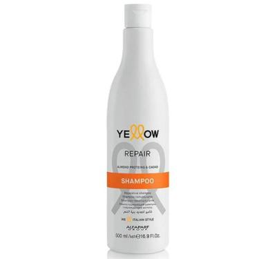 Imagem de Shampoo Yellow Repair 500ml Alfaparf Hidrata Limpa e Fortalece Cabelos