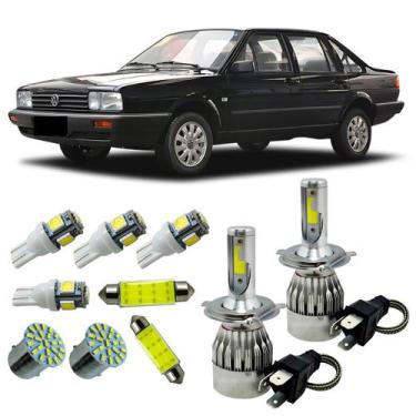 Imagem de Kit Lâmpadas Super Led H4 VW Santana + Led Teto Placa Ré Aux - Autovex