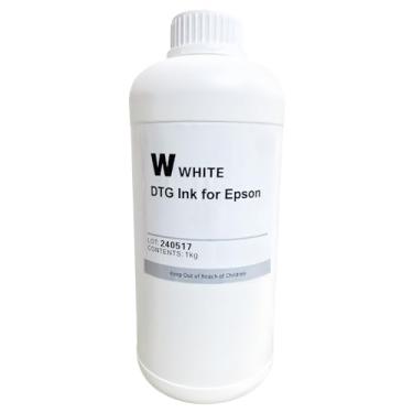 Imagem de Generic Tinta branca DTG 1000 ml tinta de impressão direta na roupa têxtil digital e mais refil de impressão para impressoras SureColor F2000 F2100 P600 P800 DTG e todas as impressoras DTG E-pson