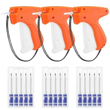 Imagem de Honoson 3 peças aplicador de etiquetagem de roupas anexador de etiqueta de vestuário máquina de etiquetagem com 15 peças de agulhas de aço para boutique loja consignação garagem quintal venda