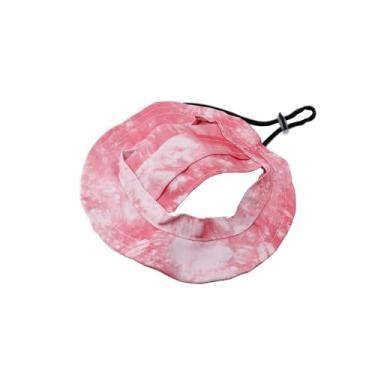 Imagem de LuckyOpt Chapéu de sol para animais de estimação, fivela de corda ajustável, chapéu de pescador para filhotes, gatos, cães pequenos e animais de estimação de tamanho semelhante (rosa, P)
