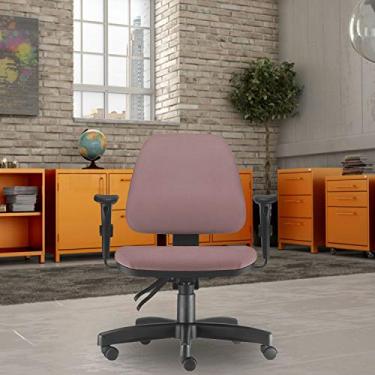 Imagem de Cadeira de Escritório Giratória Executiva Ergonômica Sky L02 Suede Rosê - Lyam Decor