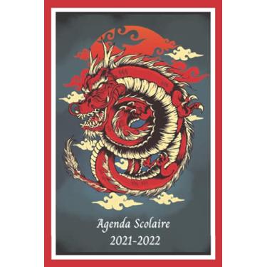 Imagem de Agenda Scolaire 2021 2022: Motif Dragon Rouge Organiseur & Planificateur Journalier Pour Étudiants En Élémentaire, Primaire, Collège Et Lycée | De Septembre 2021 À Juillet 2022