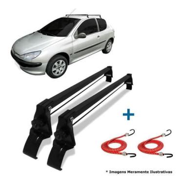 Imagem de Rack Teto Bagageiro + 2 Elasticos Peugeot 2 Ptas 206/207 - Vhip
