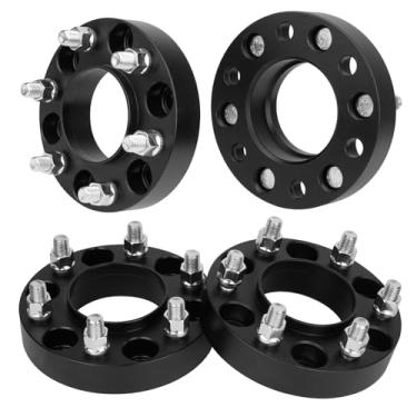 Imagem de 4 peças 6x135 3.2 cm espaçadores de roda com parafusos M14x1,5 apto para 2004-2014 F150, espaçador de roda Hubcentric 6x135mm para expedição 2003-2014, 05-14 Mark LT, 03-14 Navigator, Hub 87,1 mm