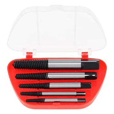 Imagem de 【O melhor negócio】 OriGlam 5 peças de brocas de conjunto de extrator de parafusos, kit de ferramentas de remoção de parafusos danificados com guia de 3 – 9 mm