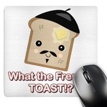 Imagem de 3dRose Mouse pad LLC 20 x 20 x 0,63 cm, fofo Kawaii What The French Toast (mp_102744_1)