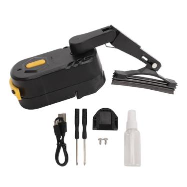 Imagem de Limpador de Capacete de Motocicleta, Limpador de Pára-brisa Universal Recarregável de 2 Velocidades Resistente à água para Capacete de Scooter de Motocicleta, Com Faixa de Giro