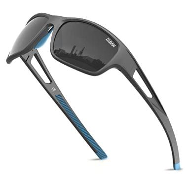 Imagem de BLBAN Óculos de sol esportivos polarizados para homens e mulheres, pesca, corrida, ciclismo, golfe, inquebrável, armação TR90, proteção UV400