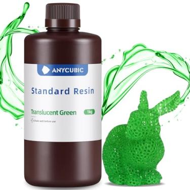 Imagem de ANYCUBIC Resina para Impressora 3D, Resina de Cura Uv Sla 405Nm com Alta Precisão e Cura Rápida e Excelente Fluidez para Impressão 3D Em Lcd (Verde Claro, 1Kg)