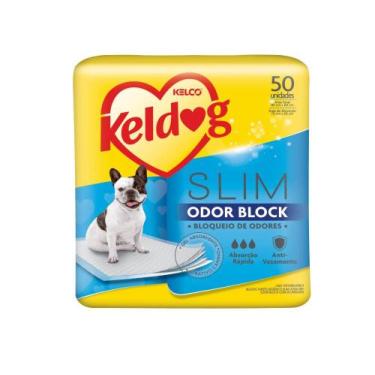 Imagem de Tapete Higiênico Kelco Keldog Slim Odor Block 50 Unidades