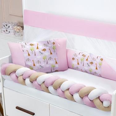 Imagem de Kit Berço 6 Peças Fofuxo Estampado Berço Americano 130x70cm - Outcasa 