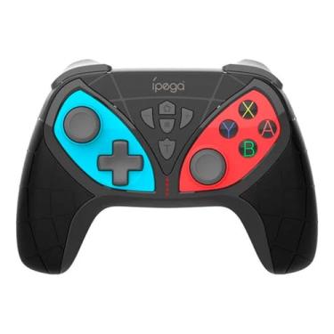 Imagem de Controle Wireless Pro Controller Ípega Nintendo Switch e Switch Lite PC Play 3 PS3 Android Sem fio giroscópio motion control Homem Aranha Azul/Vermelho