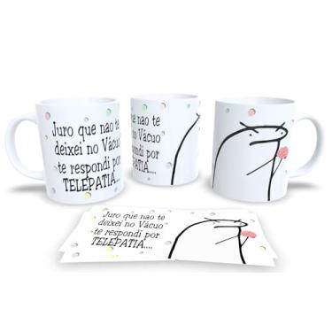 Imagem de Caneca Branca de Porcelana Personalizada Frases Engraçadas Divertidas e Humor Pack12 (Juro que não te deixei)