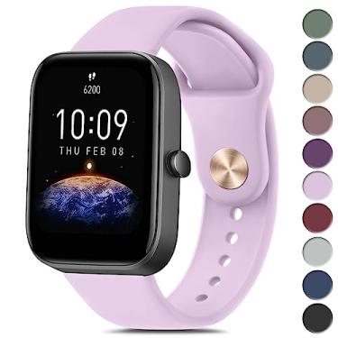 Imagem de Vanjua Pulseiras de silicone para Amazfit GTR mini, Amazfit GTS 4 / GTS 4 Mini/GTS 3 / GTS 2 / GTS 2e / GTS 2 mini/GTS, pulseira de reposição esportiva macia de liberação rápida de 20 mm para