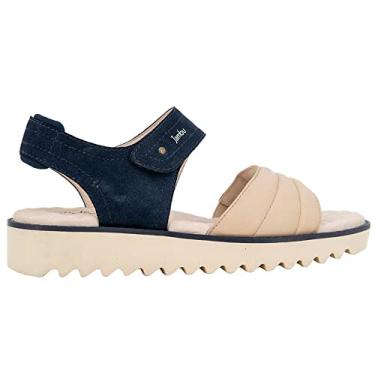 Imagem de Jambu Sandália feminina Africa Wedge, Nude/azul-marinho, 37