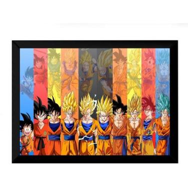Imagem de Lindo Quadro Decorativo Arte Dragon Ball Evolu??o De Goku 42