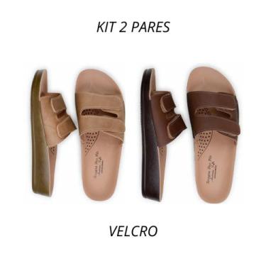 Imagem de Kit 2 Pares Sandalia Ortopédica Birlken Confortavel Terapia dos Pés Fe