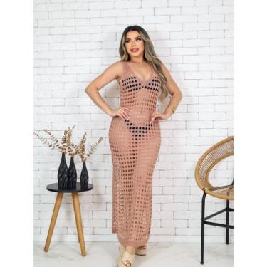 Imagem de Vestido Saída de Praia e Piscina Longo Fendas nas Laterais - Modella, 