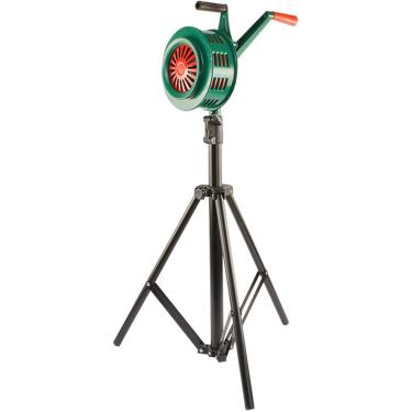 Imagem de Sirene manual de 120dB, buzina de sirene operada manualmente com base de suporte de trilho, sirene de emergência de autoproteção, manivela em liga de alumínio para casa/galpão/garagem/van