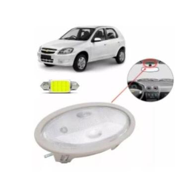 Imagem de Lanterna Luz Teto Com Lâmpada Led  Celta Prisma dsc1134 Envio Já