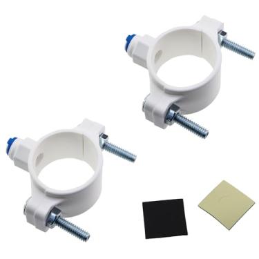 Imagem de KKUANG Braçadeira de água residual de conexão rápida de 2 peças braçadeira de válvula de filtro de água de plástico de 6 mm braçadeira de filtro de água braçadeira de conexão rápida para sistema de