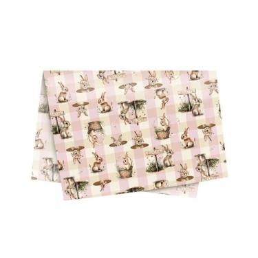 Imagem de Papel de Seda - 49x69cm - Doce Páscoa Rosa - 10 unidades - Cromus - Ri