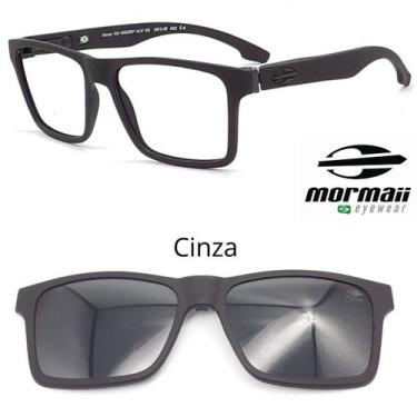 Imagem de Armação De Grau Mormaii Swap Ng Preto Fosco + 1 Clipon, Cinza