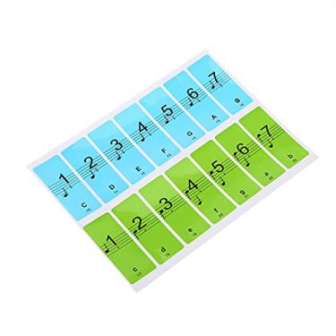 Imagem de Adesivos de Teclas de Piano para 88 Chaves - Rótulos de Notas Removíveis Multicoloridos para Iniciantes - Instalação Fácil Adesivos de Teclado para Teclas Brancas - Sem Resíduos (Multi cores)