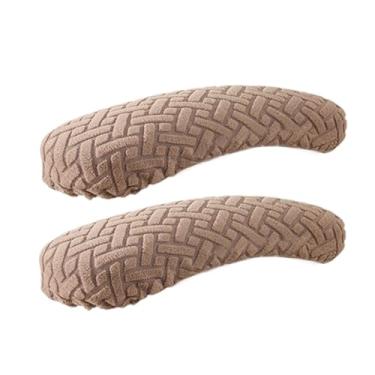 Imagem de IEUDNS 2PCS Cadeira de escritório Chaves Capas de braço de poltrona Tampas de descanso elástico Coberturas de reposição elástica Protetores de braço de, Cáqui