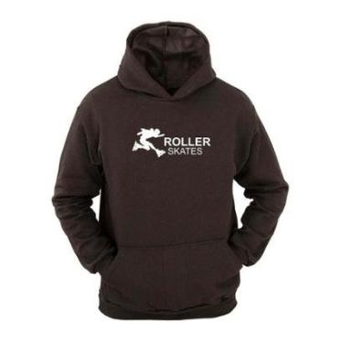 Imagem de Moletom Masculino Canguru Roller Skates Estampado com Capuz-Masculino