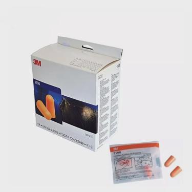 Imagem de Kit 50 Pares Protetor Ouvidos Abafador Auricular De Espuma 3m Modelo 1100