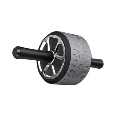Imagem de menolana Rolo abdominal Rolo abdominal Equipamento de exercícios de ginástica em casa Treinamento de força profissional AB Machine de roda abdominal de rodas, Sem Suporte de