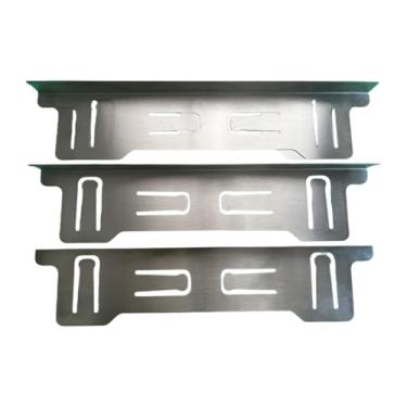 Imagem de Ioensy Conjunto de 4 Protetores de aço Inoxidável para Armários, Prata