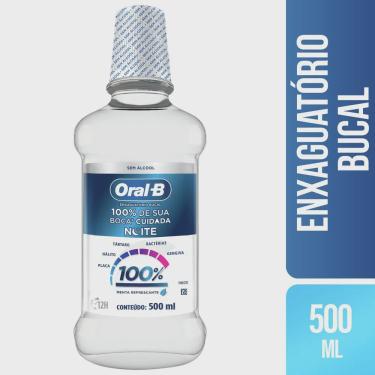 Imagem de Enxaguante Bucal Oral-B 100% De Sua Boca Cuidada Noite 500ml