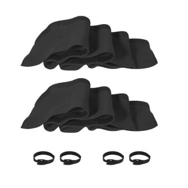 Imagem de Capa organizadora de cabos para motor de pesca, capa de fio de jaqueta de troll de 152 cm, capa de fio para motor de popa de neoprene, capa de fio de motor de pesca com 2 unidades