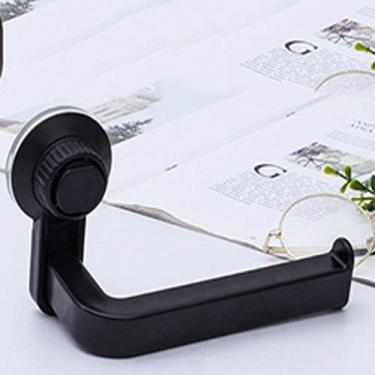 Imagem de HHHJQFAAT Papel higiênico banheiro plástico suporte de papel higiênico telhado de água banheiro cozinha montado na parede rolo toalha prateleira acessórios suporte de papel (cor: D) (D)