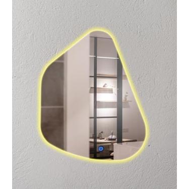 Imagem de Espelho Orgânico Geller Led Luz Indireta 70x50cm Decorativo LED 3000k