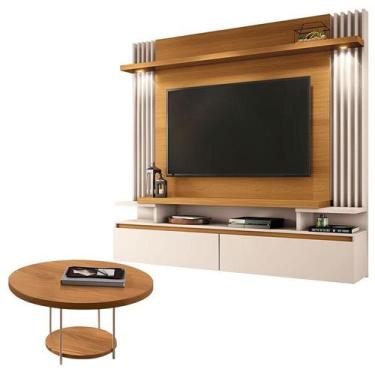 Imagem de Home Suspenso Cosmo Cinamomo Off White e Mesa de Centro Sky Cinamomo- 