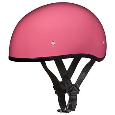 Imagem de Capacetes Daytona para motocicleta meio capacete caveira - rosa brilhante com viseira 100% aprovada pelo DOTDaytona Helmets "Leading The Way In Quality Headgear" X-Small rosa D1-DNS-XS