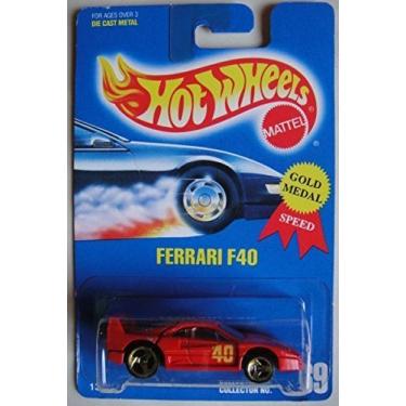Imagem de HOT WHEELS ALL BLUE CARD RED FERRARI F40 #69