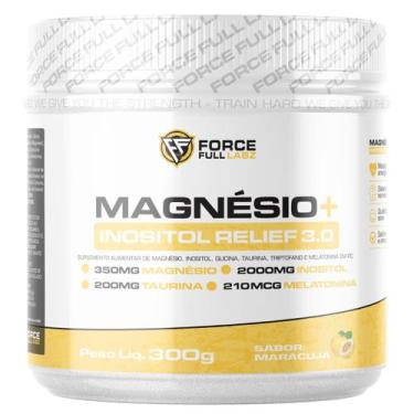 Imagem de Magnésio Inositol Relief 3.0 300g 60 porções Maracujá, Force Full Labz