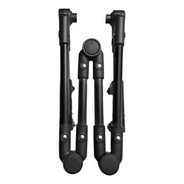 Imagem de Ｂｅｓｇａ Carrinho de praia dobrável com alça de empurrar e alça removível e dobrável, acessórios para carrinho de praia, fácil de instalar, peça de reposição, Preto