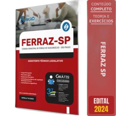 Imagem de Apostila Câmara Ferr Vasconcelos Sp 2024 Assistente - Editora Solucao