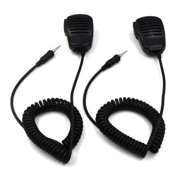 Imagem de Microfone de alto-falante portátil de 1 pino de 3,5 mm para Yaesu Vertex VX-6 VX-6R VX-7R VX-120 VX-127 VX-170 FT-270 FT-277 Standard Horizon HX210 HX270 HX370 HX380 HX400 7