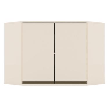 Imagem de Armário Aéreo Canto Oblíquo 2 Portas Connect Off White - Móveis Henn Off White